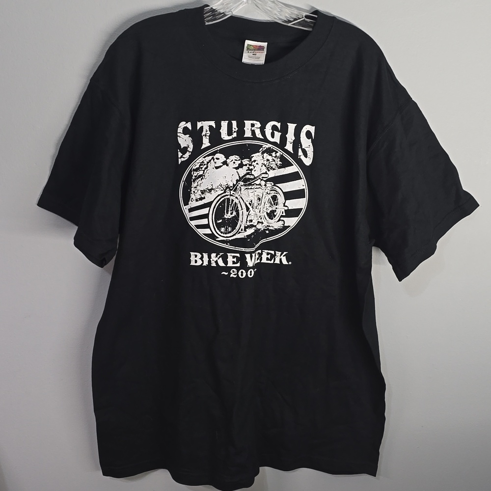 Y2k Sturgis shirt men’s xl x-large Rally SD Motorcycle black tee t-shirt bike